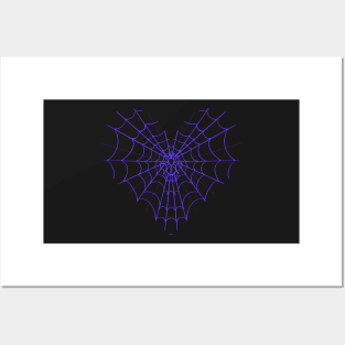 Spider Web Heart V19 Posters and Art